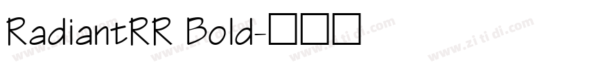 RadiantRR Bold字体转换